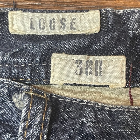 G-Star Next Denim Cargo Jeans Loose Mens 38X32 Grunge Rock Streetwear Aged Wash - Picture 9 of 9